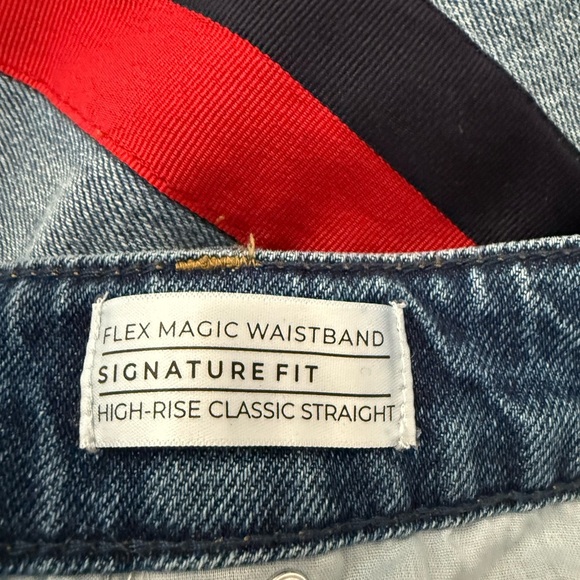 LB Jean Light with Red Blue Side Stripe NWOT - Picture 4 of 7